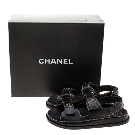 chanel sandals with velcro straps|Chanel dad sandals 2020 price.